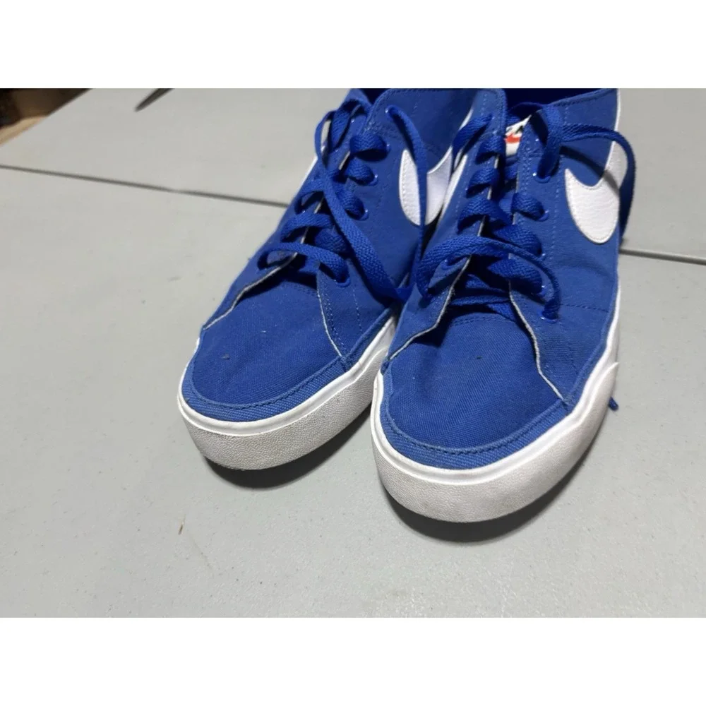 Blue Nike Court Legacy Canvas Shoes Size US Men's 10.5‎